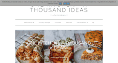 Desktop Screenshot of onekitchenblog.com